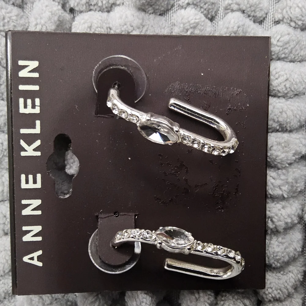 Anne Klein Silver Hoop Earrings